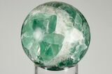 Polished Green Fluorite Sphere - Mexico #193294-1